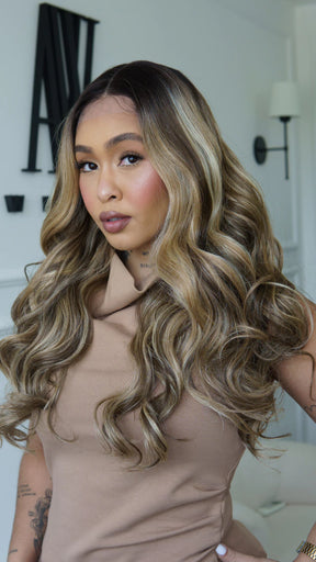 Lace Front Amanda Mechada Loira 13x4