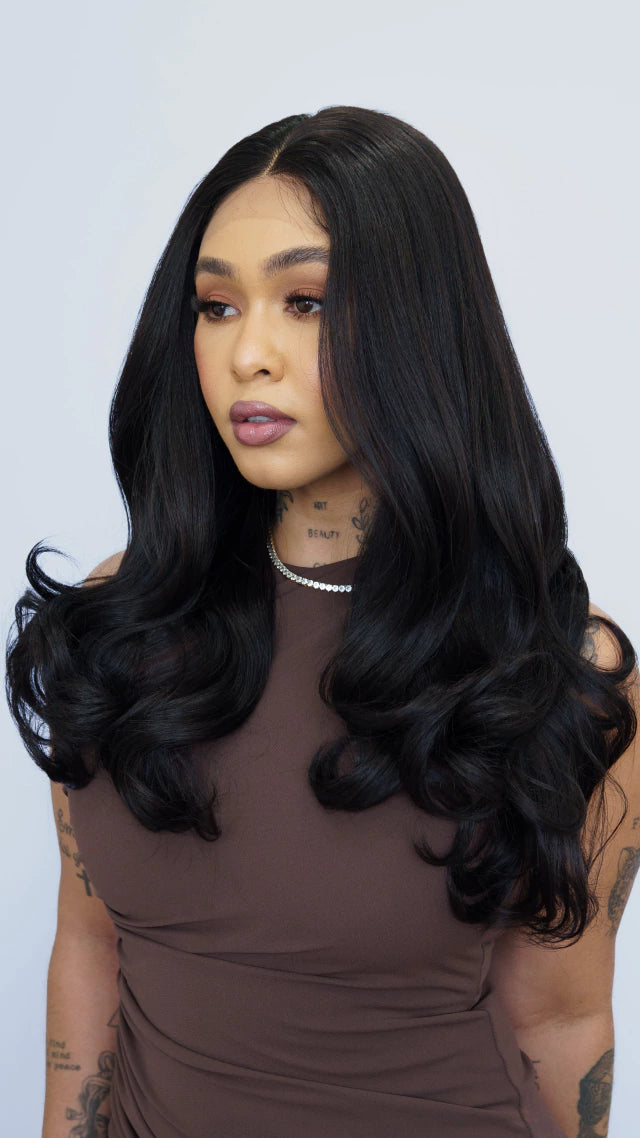 Lace Front Cristal Castanho Escuro 13x3