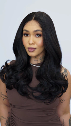 Lace Front Cristal Castanho Escuro 13x3