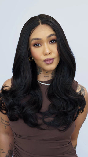 Lace Front Cristal Castanho Escuro 13x3