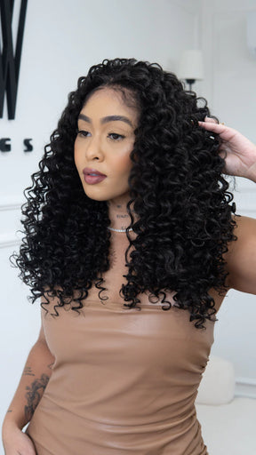 Lace Front Cibele Castanho Escuro 13x4