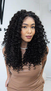 Lace Front Cibele Castanho Escuro 13x4