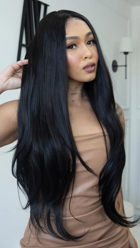 Lace Front Bárbara Castanho Escuro 13x4