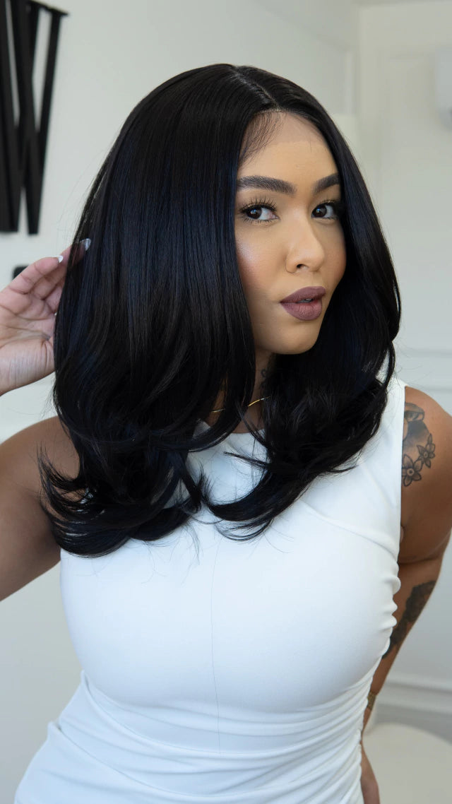 Lace Front Gabi Castanho Escuro