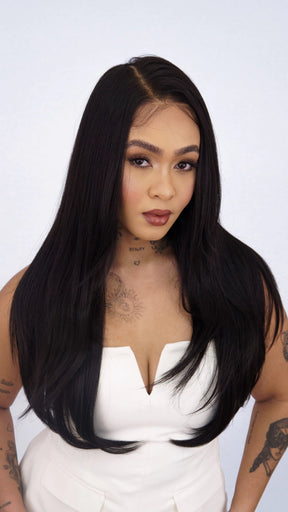 Lace Front Roberta Longa Castanho Escuro 13x6