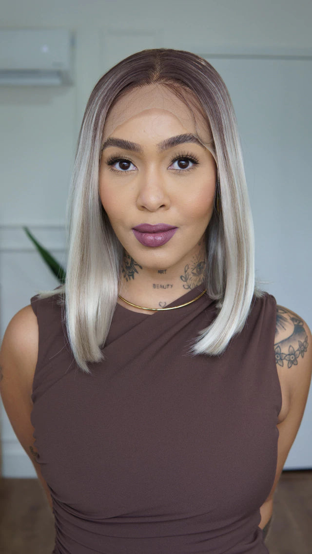 Lace Front Rita Platinada 13x6