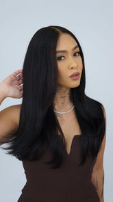 Lace Front Roberta Média Castanho Escuro 13x6