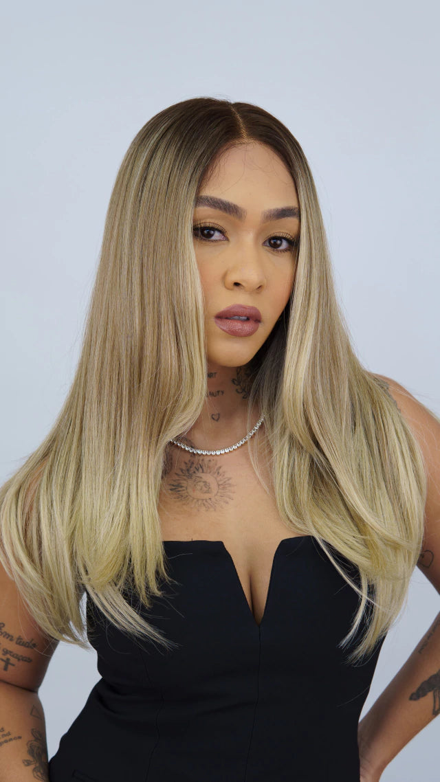 Lace Front Roberta Média Loira 13x6