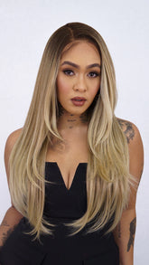 Lace Front Roberta Longa Loira 13x6