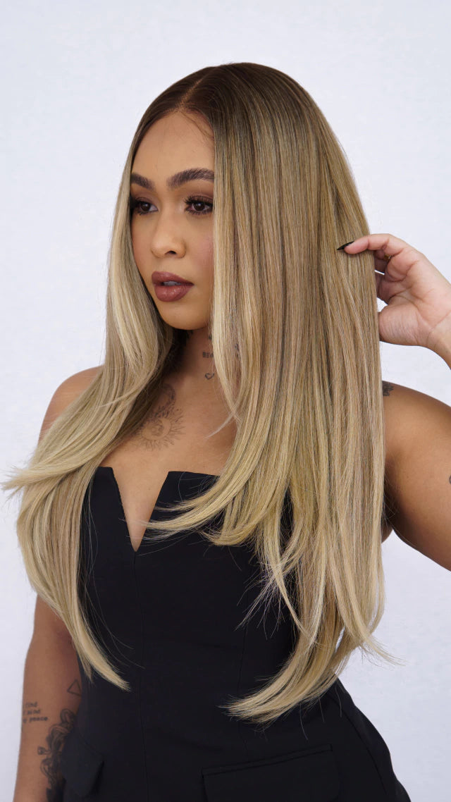 Lace Front Roberta Longa Loira 13x6